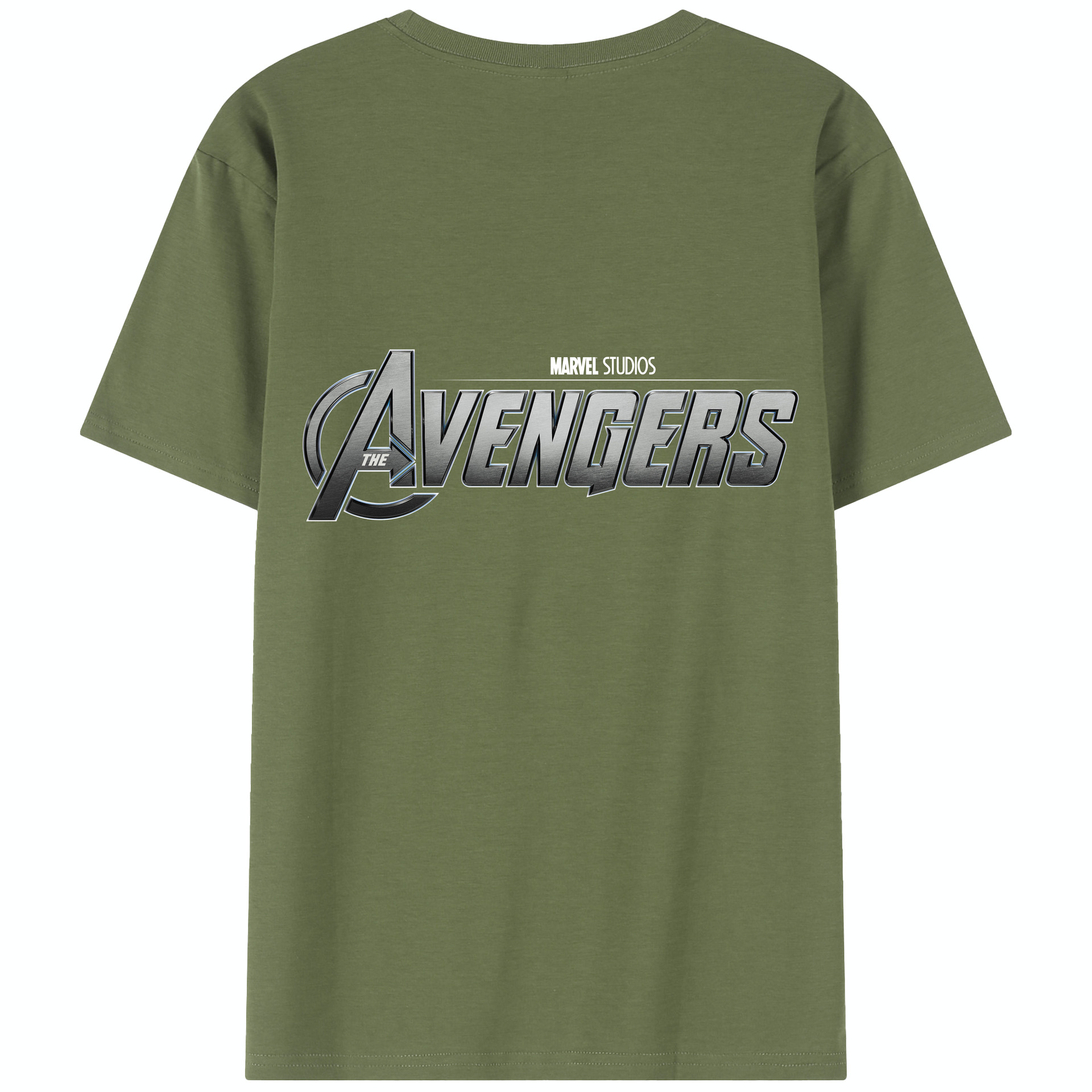（画像用） アベンジャーズ The Avengers 綿100％半袖Tシャツ（背面プリント）